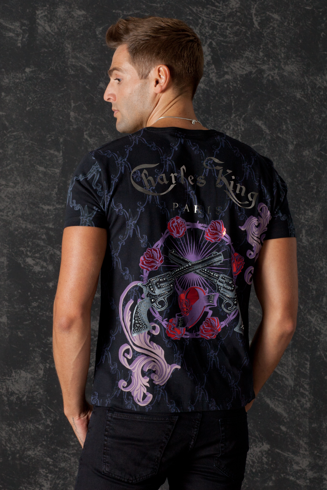 T-Shirt Guns & Roses Black, back view